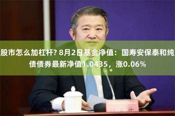 股市怎么加杠杆? 8月2日基金净值：国寿安保泰和纯债债券最新净值1.0435，涨0.06%