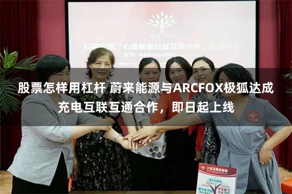 股票怎样用杠杆 蔚来能源与ARCFOX极狐达成充电互联互通合作，即日起上线